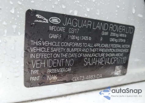 2018 Jaguar Xe 35T Portfolio Limited Edition из США, поврежденный, VIN SAJAH4EV4JCP17110